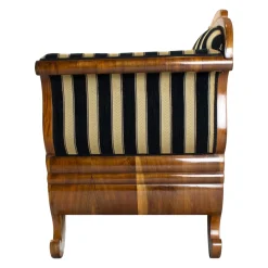 Biedermeier Sofa aus Nussholz, Frühes 19. Jh.