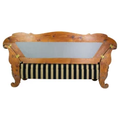 Biedermeier Sofa aus Nussholz, Frühes 19. Jh.