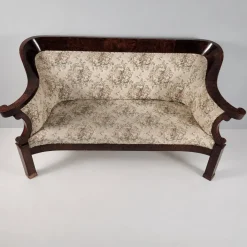 Biedermeier Walnuss Furnier Sofa