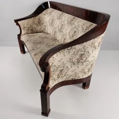 Biedermeier Walnuss Furnier Sofa