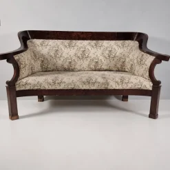Biedermeier Walnuss Furnier Sofa