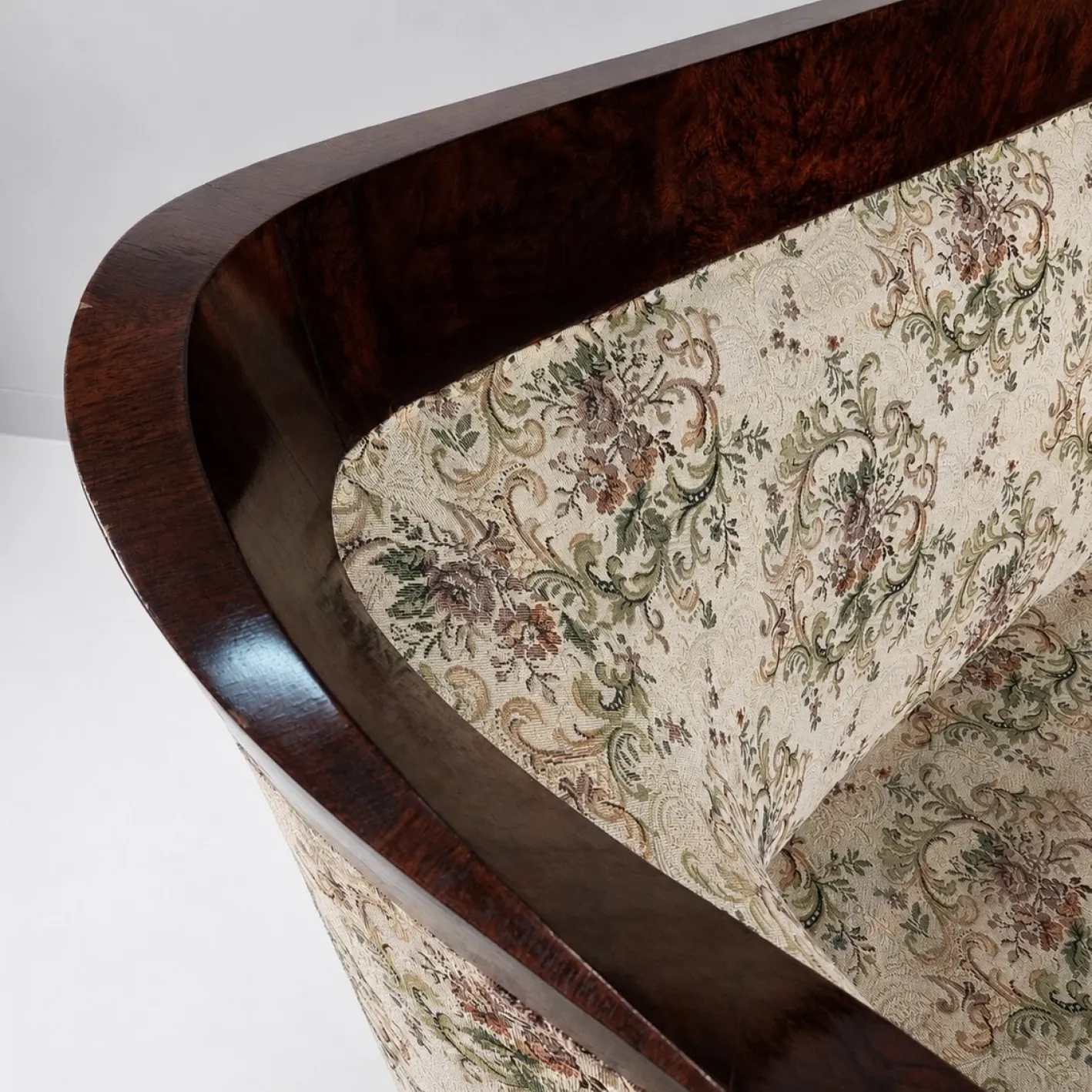 Biedermeier Walnuss Furnier Sofa