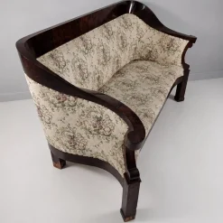 Biedermeier Walnuss Furnier Sofa