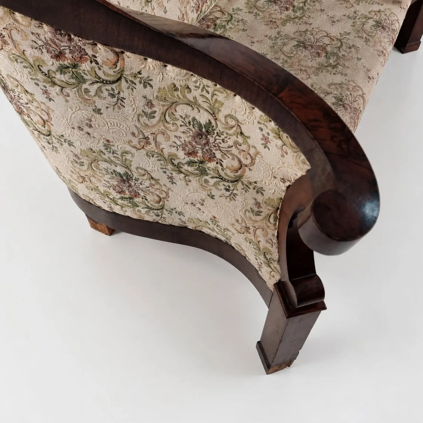 Biedermeier Walnuss Furnier Sofa