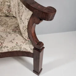 Biedermeier Walnuss Furnier Sofa