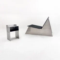 Blackwood Beistelltisch aus mattiertem Aluminium von Case Studios