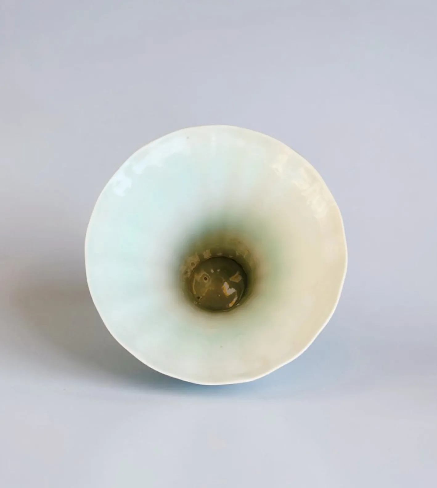 Blaue Delft Vasen in Trompeten-Optik von Boch Royal Sphinx Maastricht, 1960er, 2er Set