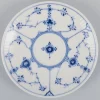 Blaue Kannelierte Kaffeetassen mit Untertassen von Royal Copenhagen, 1960er, 12 Set