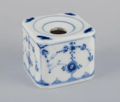 Blaue Kannelierte Schlichte Tintenfässer von Royal Copenhagen, 19. Jh., 2er Set