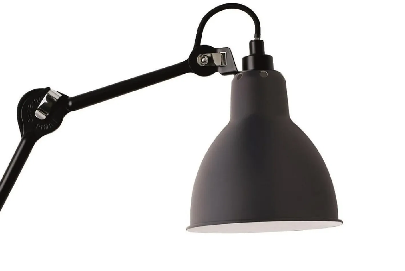 Blaue Lampe Gras N° 210 Wandlampe von Bernard-Albin Gras