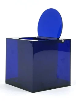 Blauer Eiskübel aus Acryl von Studio OPI für Cini & Nils, Italy, 1970er