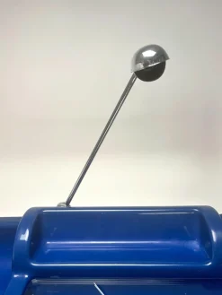 Blauer Orix Schreibtisch aus Kunststoff von Parigi & Prina für Molteni, Italien, 1970er