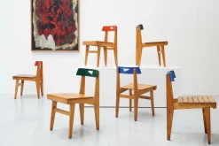Blauer Stuhl von Lucien Engels für Home Emile Vandervelde II, Belgien, 1954