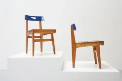 Blauer Stuhl von Lucien Engels für Home Emile Vandervelde II, Belgien, 1954