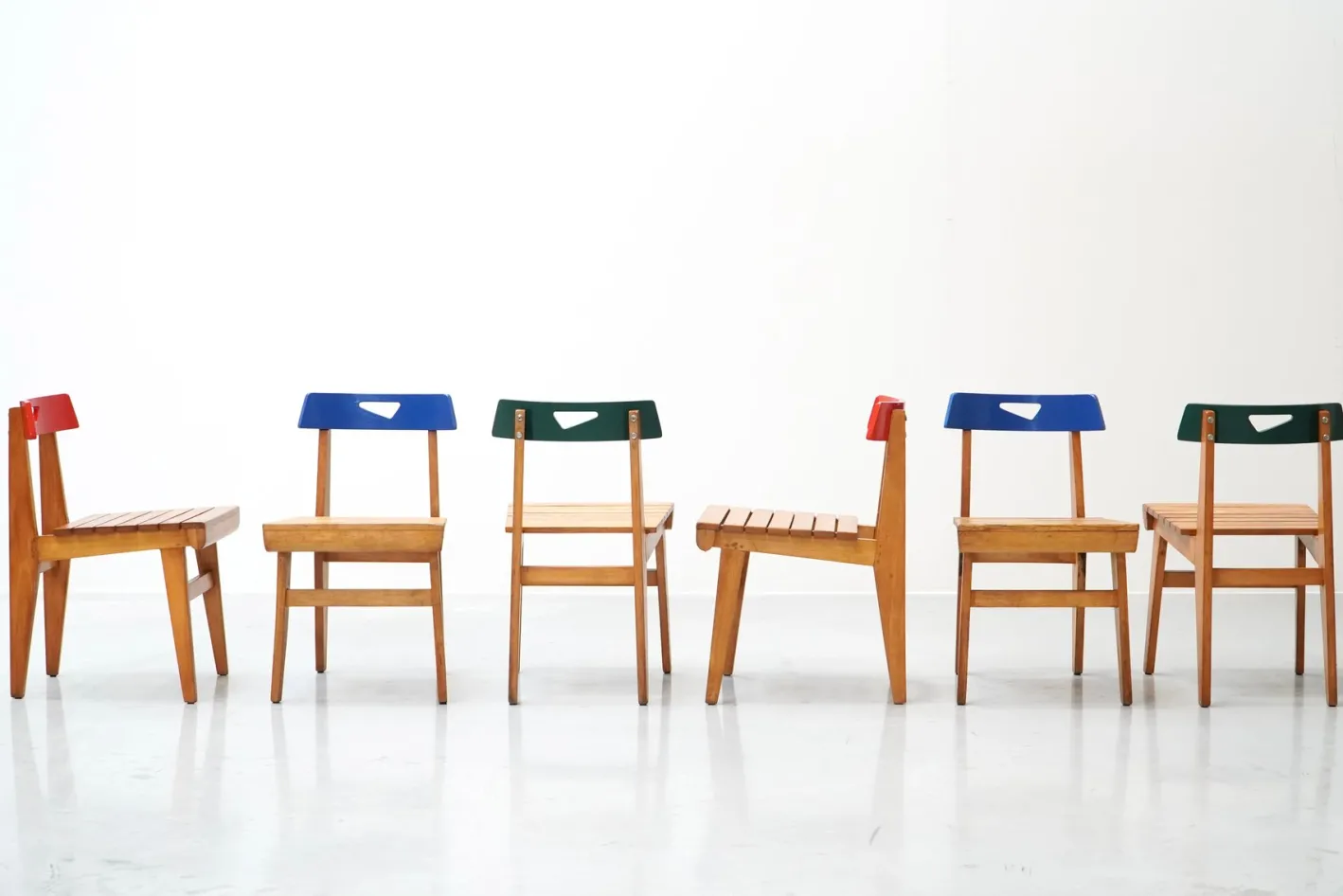 Blauer Stuhl von Lucien Engels für Home Emile Vandervelde II, Belgien, 1954