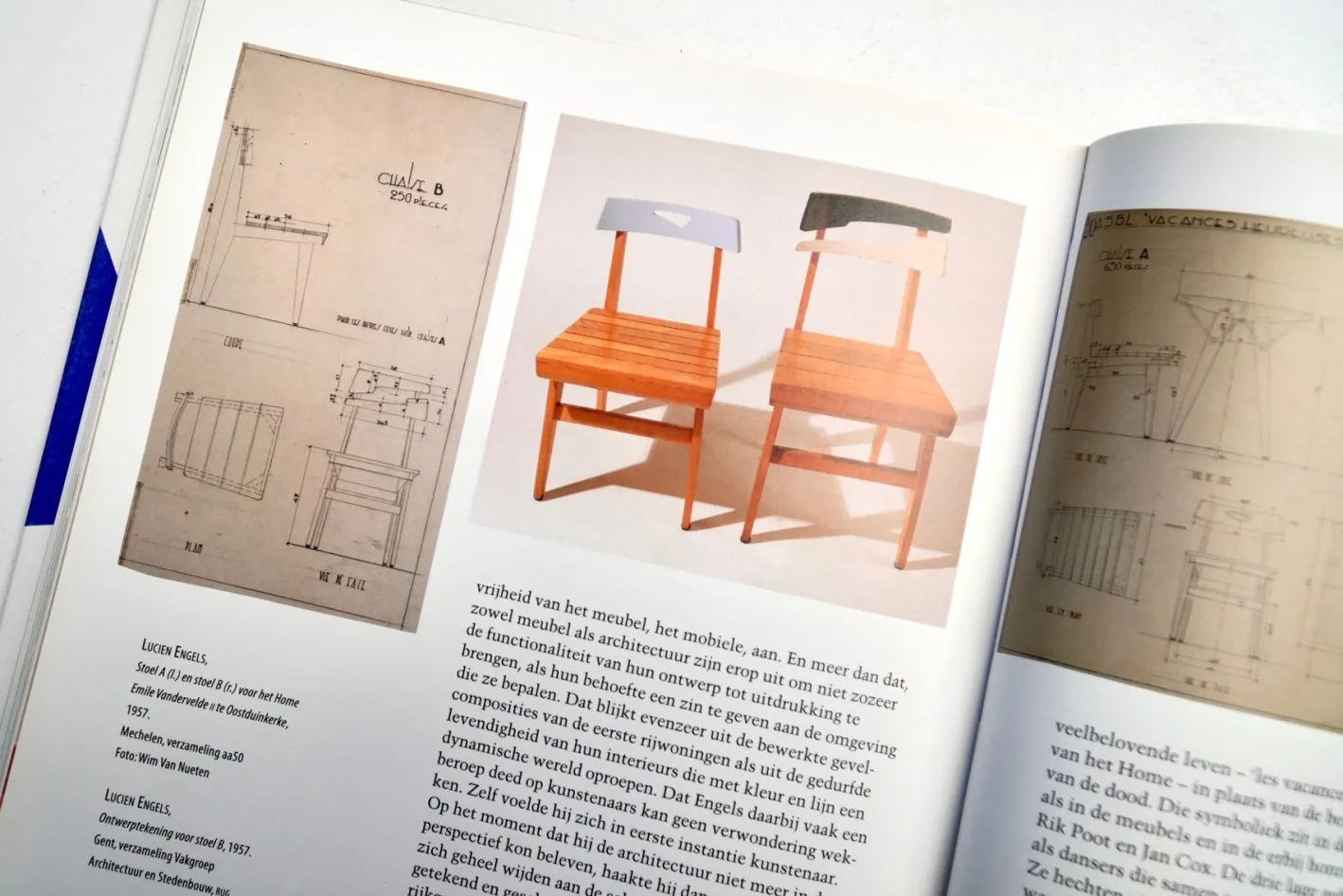 Blauer Stuhl von Lucien Engels für Home Emile Vandervelde II, Belgien, 1954