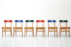 Blauer Stuhl von Lucien Engels für Home Emile Vandervelde II, Belgien, 1954