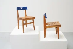Blauer Stuhl von Lucien Engels für Home Emile Vandervelde II, Belgien, 1954