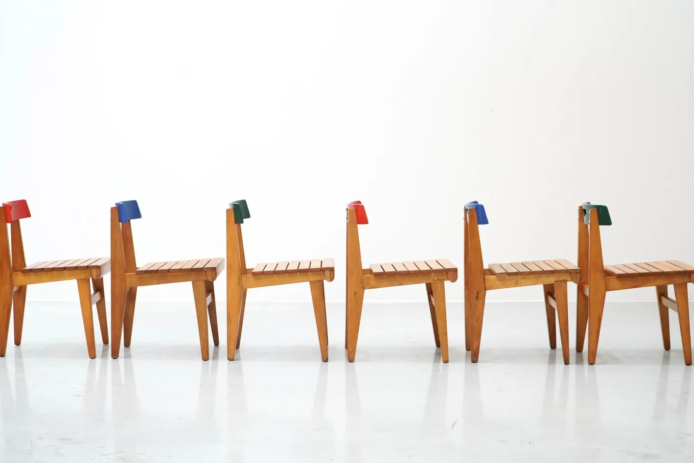 Blauer Stuhl von Lucien Engels für Home Emile Vandervelde II, Belgien, 1954