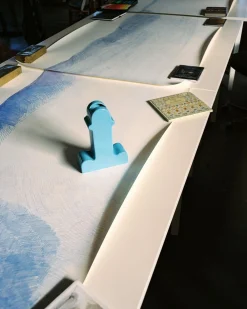 Blaue Shiva Vase von Ettore Sottsas für BD Barcelona