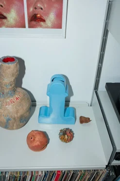 Blaue Shiva Vase von Ettore Sottsas für BD Barcelona