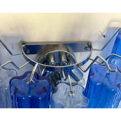 Blaue zweifarbige Tronchi Wandleuchte im Venini-Stil von Simoeng