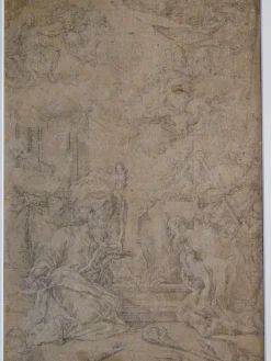 Bleistift auf Papier, nach Sebastiano Ricci, Frühes 18. Jahrhundert