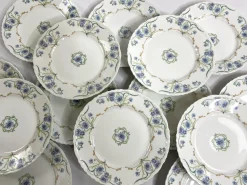 Bleuet Porzellanservice von Haviland Limoges, Spätes 19. Jh., 87er Set