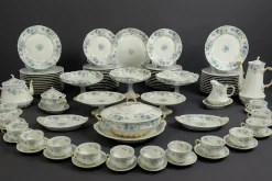Bleuet Porzellanservice von Haviland Limoges, Spätes 19. Jh., 87er Set