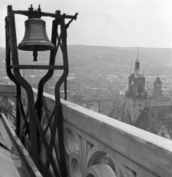 Blick auf das Rathaus von Stuttgart, Deutschland, 1935