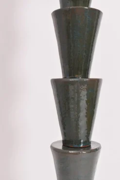 Blue and Green Ceramic Nizwa Floor Lamp from Barracuda Interiors