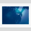 Blue Oversize Archival Pigment Print Framed in White by Stuart Möller