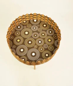 Blumenständer aus Korbgeflecht, 1970er