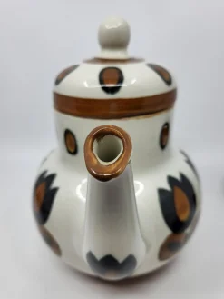 Boch La Louvière Teeservice Kimono Serie aus Steingut, Belgien, 1970er, 9 . Set