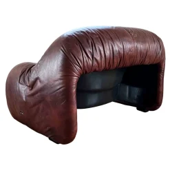 Bonanza Sessel aus braunem Leder von Tobia & Afra Scarpa für C & B Italia, 1970er, 3er Set