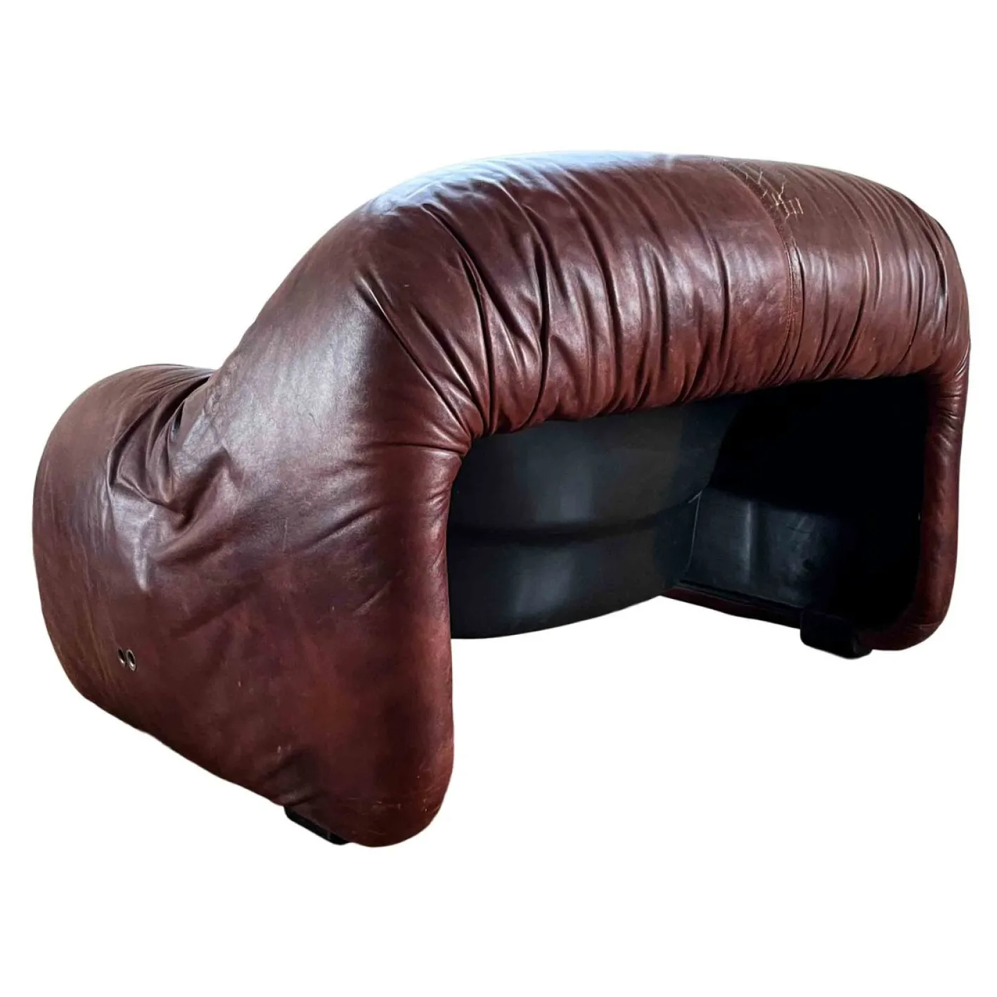 Bonanza Sessel aus braunem Leder von Tobia & Afra Scarpa für C & B Italia, 1970er, 3er Set