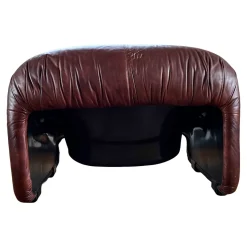 Bonanza Sessel aus braunem Leder von Tobia & Afra Scarpa für C & B Italia, 1970er, 3er Set