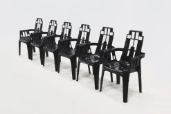 Boston Stühle von Pierre Paulin für Henry Massonnet, Frankreich, 1980er, 6er Set