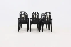 Boston Stühle von Pierre Paulin für Henry Massonnet, Frankreich, 1980er, 6er Set