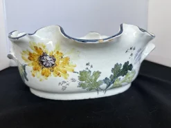Botanischer Modellkühler aus Sevres Steingut von Albert Damouse, 1880er