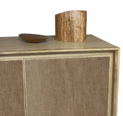 Braune Anrichte aus Samt von Mascia Meccani für Meccani Design, 2023