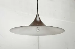 Braune Dänische Mid-Century Modern Space Age Semi Hängelampe von Claus Bonderup und Torsten Thorup für Fog & Mørup, 1960er