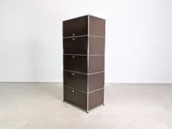 Brauner Vintage Aktenschrank von USM Haller