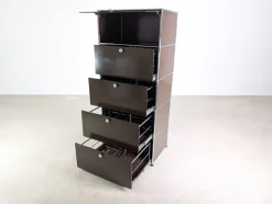 Brauner Vintage Aktenschrank von USM Haller