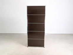Brauner Vintage Aktenschrank von USM Haller