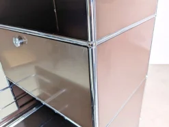 Brauner Vintage Aktenschrank von USM Haller
