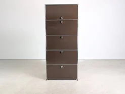 Brauner Vintage Aktenschrank von USM Haller