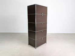 Brauner Vintage Aktenschrank von USM Haller