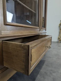 Braunes Louis XVI Bücherregal aus Mahagoni