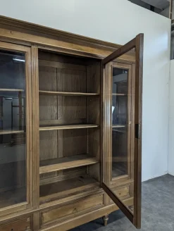 Braunes Louis XVI Bücherregal aus Mahagoni